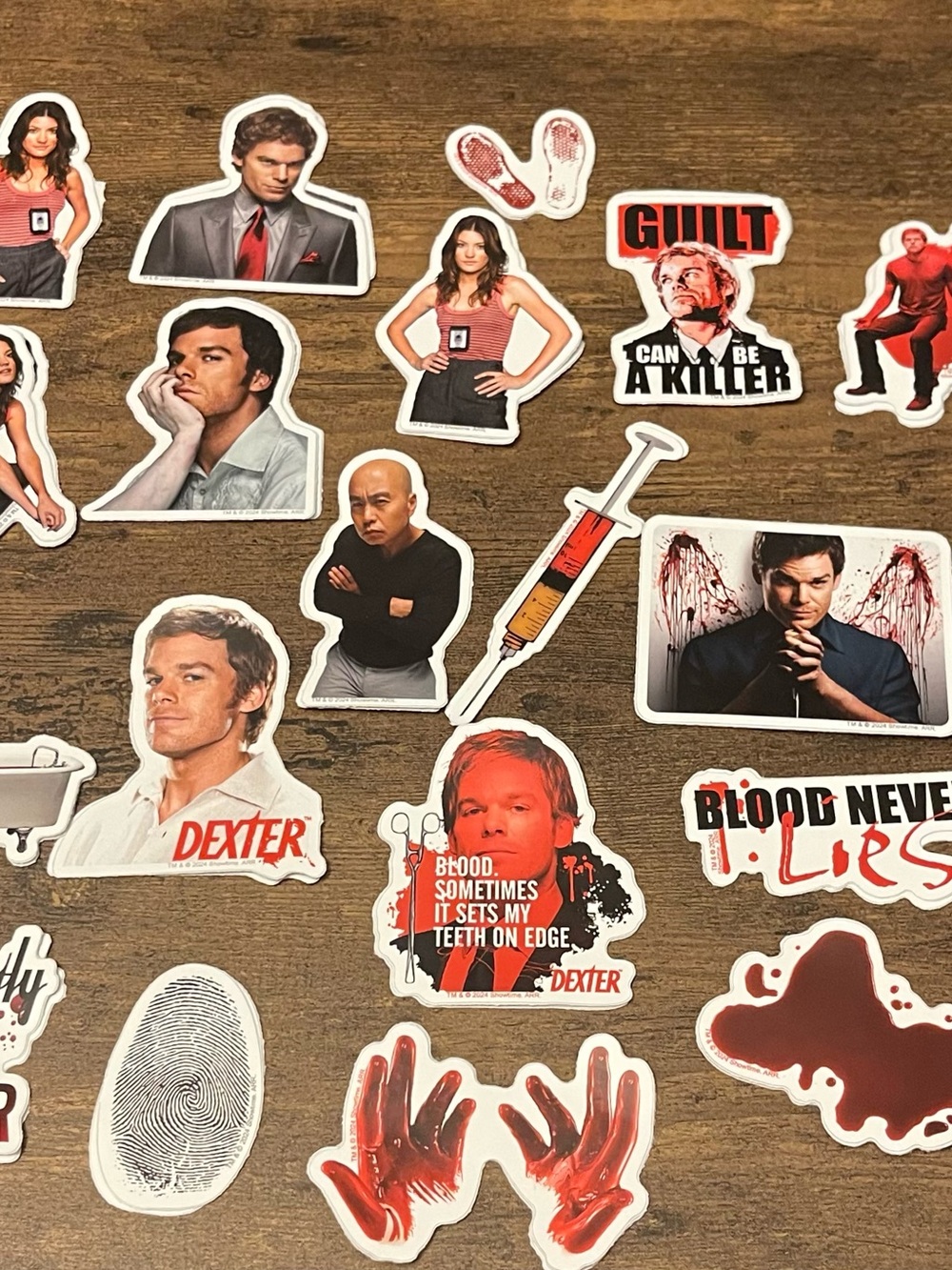 Dexter TV Show Sticker Pack